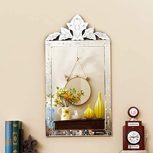 Wood Frame Wall Rectangular Mirror