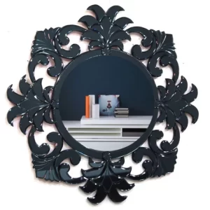 Black Tip Top Wall Mirror