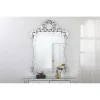 Danyel Arch Crowned Top Silver Wall Mirror