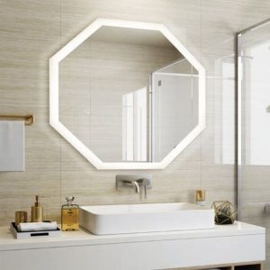 Octagonal Led Bathroom Mirror