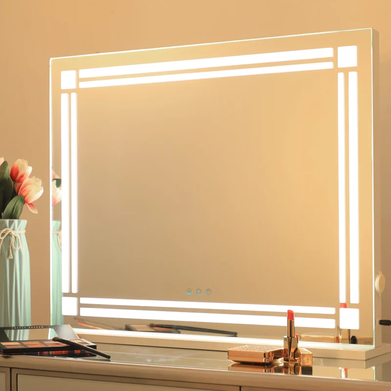 Modern Ling Rectangle LED Mirror (3 Lights Integrated)