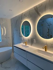 Backlit Round Led Bathroom Mirror (3 Lights Integrated) photo review